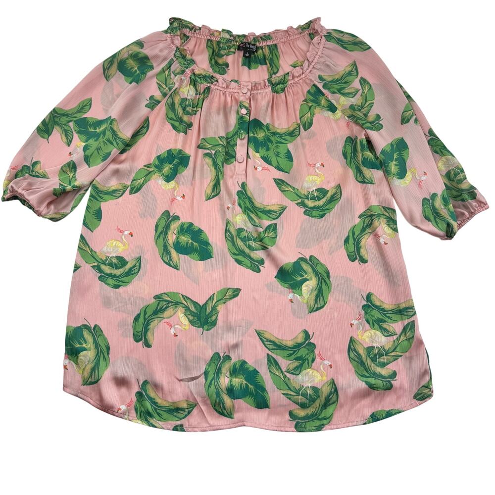 The Webster For Target Tropical Print Off The Shoulder Tunic/Nightgown/Dress L